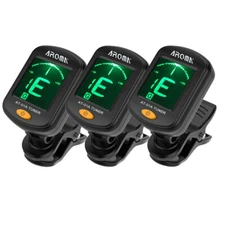AROMA Clip on Chromatic Tuner Acoustic Electric Guitar Bass Ukulele Banjo Violin