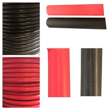 2 GAUGE Interconnecting Copper Cables Kit 10FT Red 10FT Black No Lugs