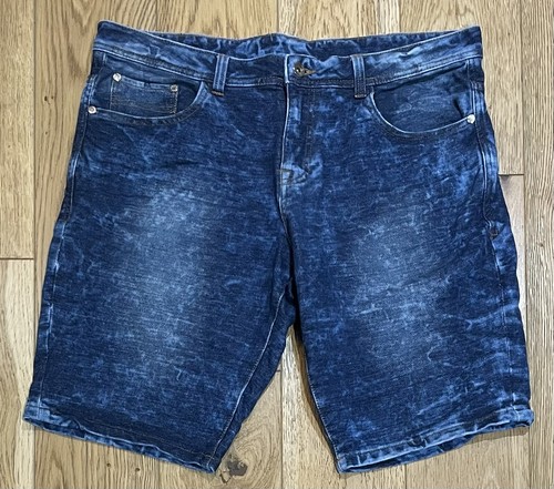 OP Ocean Pacific West Coast Surf Mens Blue Denim Shorts - Size Large