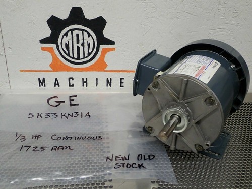 General Electric 5K33KN31A AC Motor 1/3HP 60Hz 1725RPM 208-230/460V New No Box