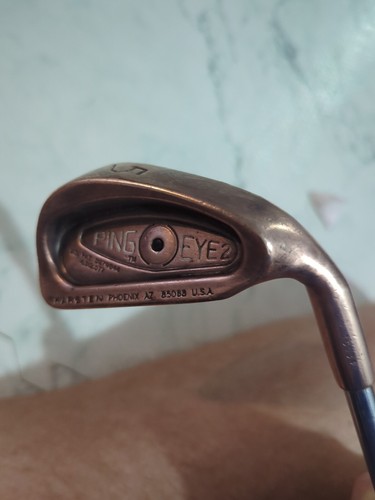 Ping Eye 2 Beryllium Copper Single Iron 5 Iron Steel Stiff Right Black Dot 38.0i - Picture 3 of 7
