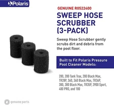 Genuine Polaris Sweep Hose Tail Scrubber 180 280 360 380 3-Pack Part R0522400