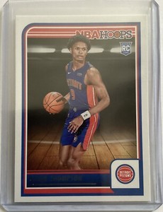 その他 Ausar Thompson Hoops Rookie Card  auto Ausar Thompson 2023 Hoops #255 Base Price Guide - Sports