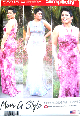 Knit Maxi Dress Misses size 10-18 Simplicity 8915 Sewing Pattern * | eBay