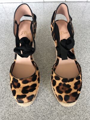 Leopard Calf Hair J Crew Leopard Wedges NEW! J Crew Hutton Leopard