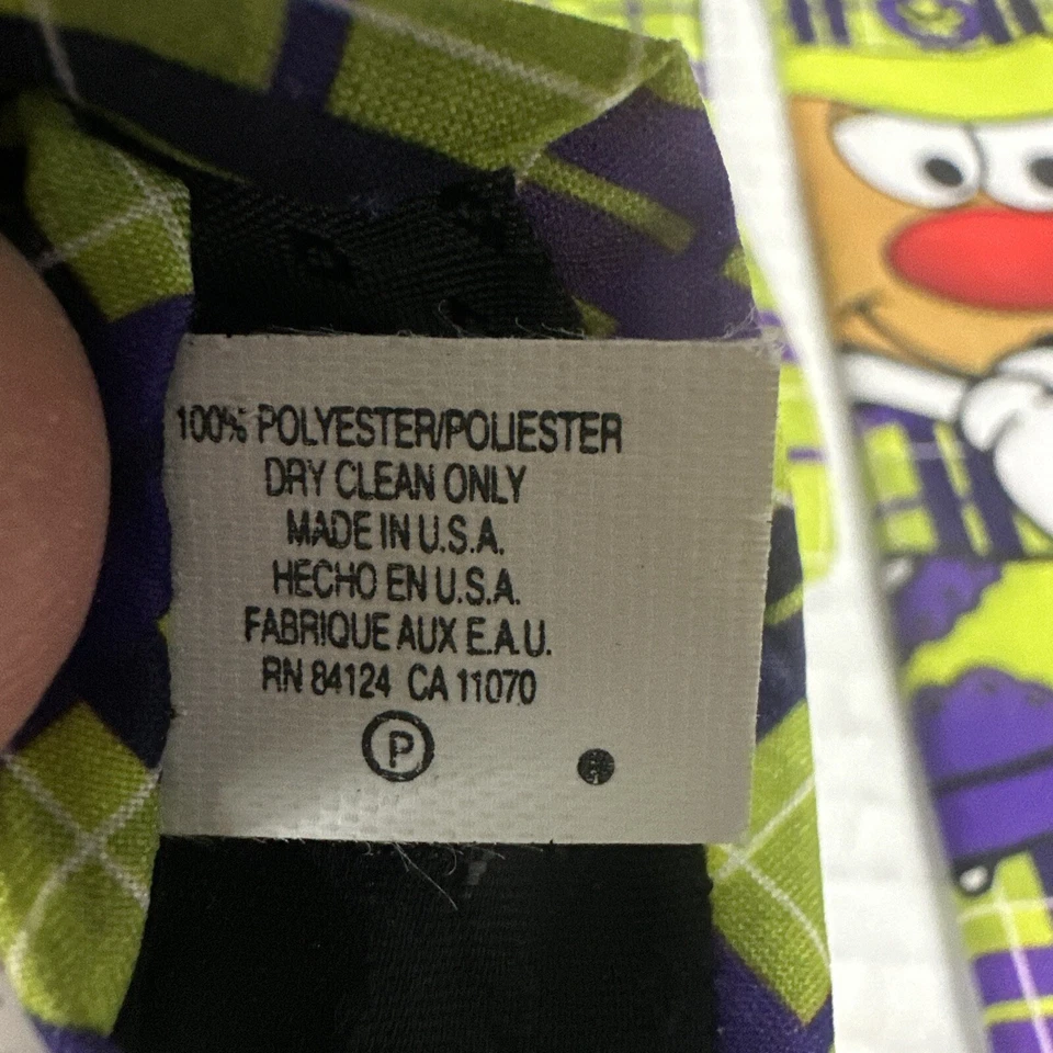 Мужской галстук Hasbro Mr Potato Head для гольфа в клетку от Ralph Marlin - Изображение 4 из 4