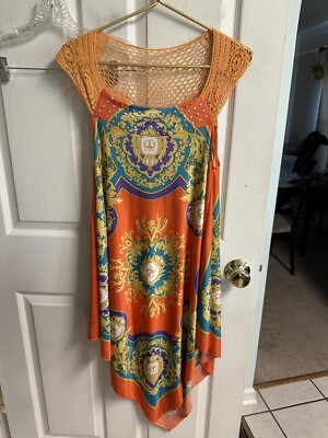 orange handkerchief dress Spring Waltz Handkerchief Dress