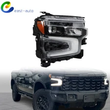 Headlight For Chevy Silverado 1500 ZR2 2022 2023 2024 LED DRL Passenger Side RH