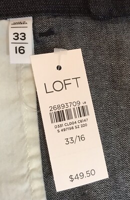Short En Jean LOFT Rinse Wash - Taille 25, Neuf Avec étiquettes - Denim Classique