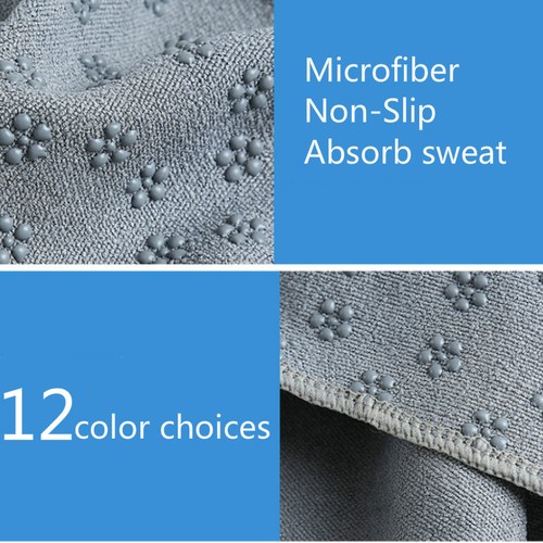 Pilates Yoga Mat Towel Fitness Sport Exercise Non-Slip Soft Sweat Blanket Carry - Foto 9 di 31