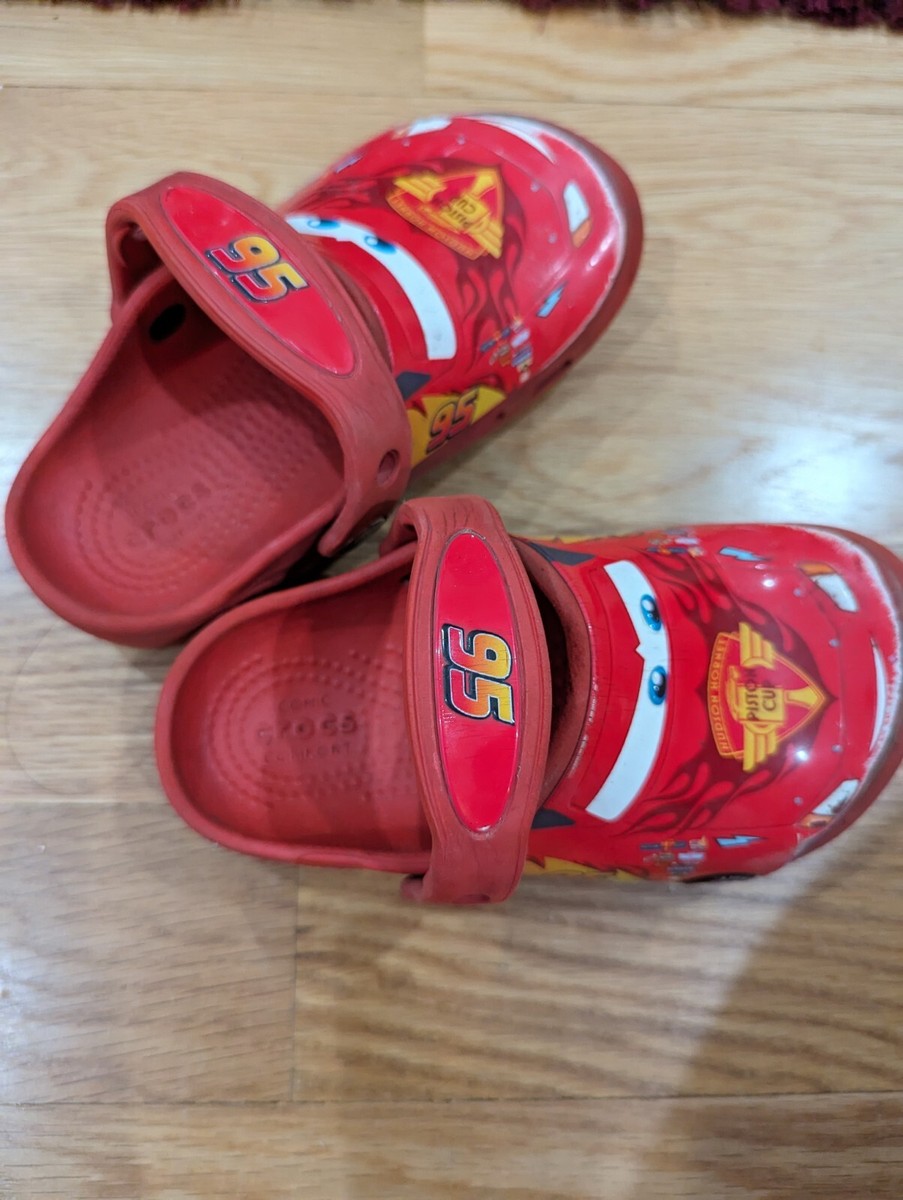Lightning McQueen Cars Crocs Kids Size 11 Pre Owned | eBay
