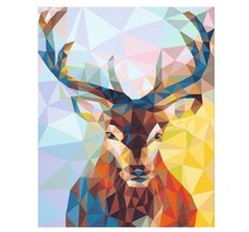 Paint By Numbers Adults Polygon Deer DIY Painting Kit 40x50CM Canvas