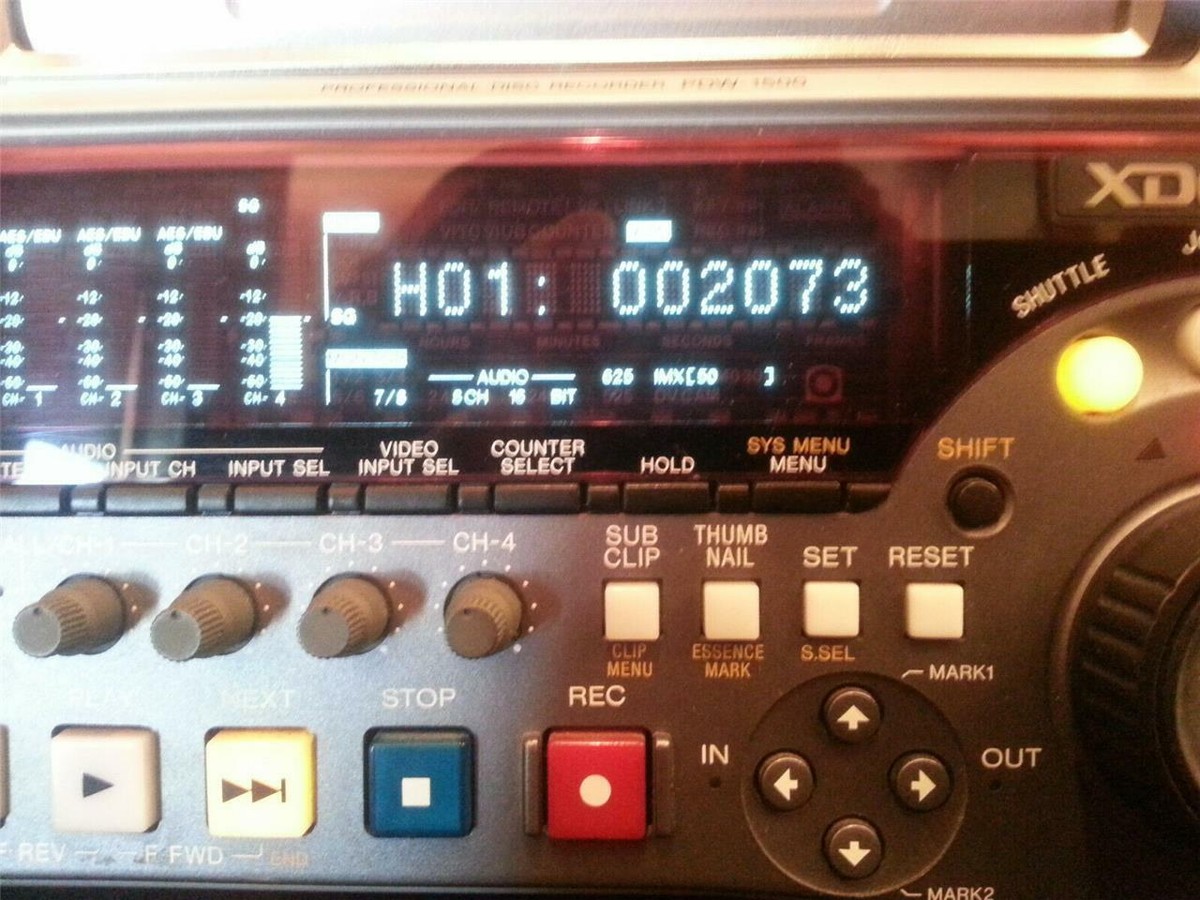 SONY PDW-1500 Professional Disc Recorder XDCAM DVCAM MPEG IMX | eBay