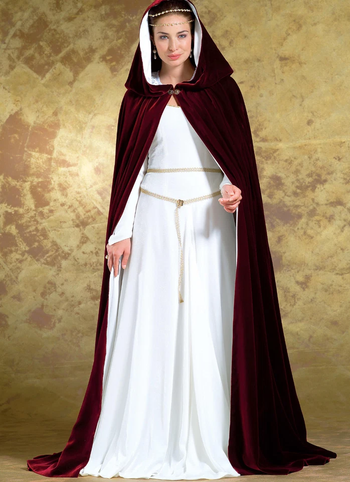 PATRÓN para Vestido Medieval y Cabo Galadriel Camelot Butterick 4377 14 16 18 20 Foto 4 de 4