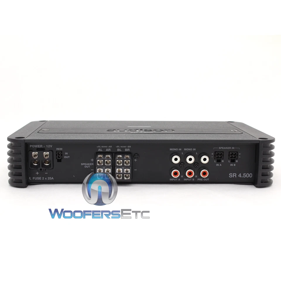 AUDISON SR4.500.2 AMP 4-CHANNEL 880W CAR COMPONENT SPEAKERS AMPLIFIER NEW - Image 3 of 4