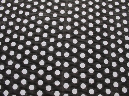 Black Printed Fabric Indian Polka Dot Print Fabric 100% Cotton Fabrics By Yards - Picture 3 of 5