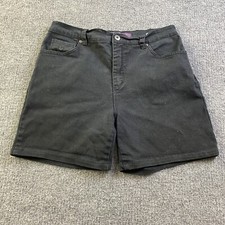 Women s GLORIA VANDERBILT Black Pull on Shorts Size 8