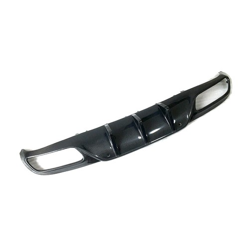 For Carbon Rear Bumper Diffuser Lip for Benz C205 A205 C63 S AMG 2-Door 2015UP - Foto 6 di 6