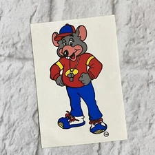 Vintage Chuck E. Cheese’s Coach Chuck E Collectible Prize Sticker