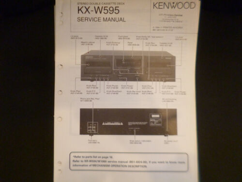 Schema manuale di servizio originale Kenwood KX-W595 - Foto 1 di 1