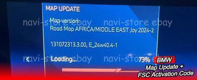 BMW Middle East Africa MGU2 JOY 2024 MAP Navigation Update + FSC Activation Code