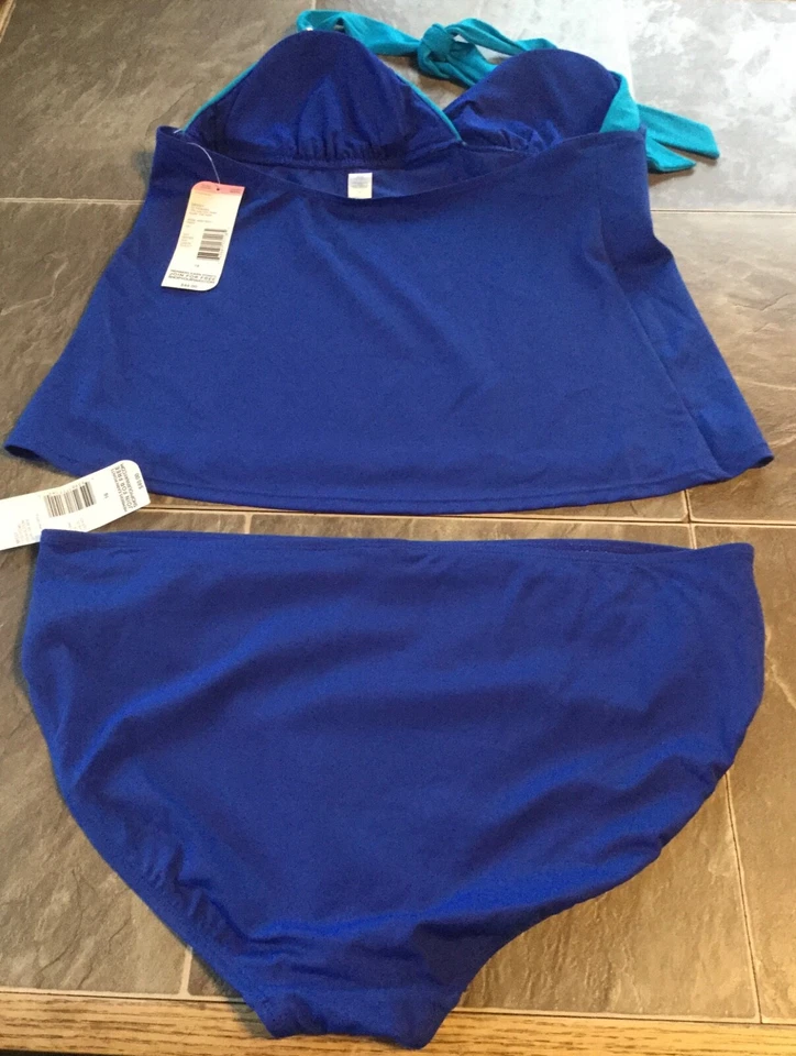 Traje de baño Tankini Tropical Escape talla 16 y parte inferior de bikini Foto 2 de 2