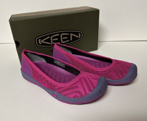 Keen Moxie Flat Girls Size 3 Slip On Shoes Very Berry NEW - Picture 1 of 4