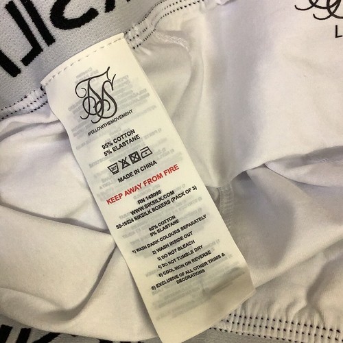 SikSilk Boxer Brief Underwear Mens Size L Multicolour Elastic Waist Pack Of 3 - Picture 5 of 6