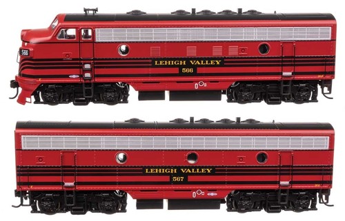 11407 Walthers Mainline EMD F7 A-B Set - Estándar DC Lehigh Valley #570/571 | Zustand: New