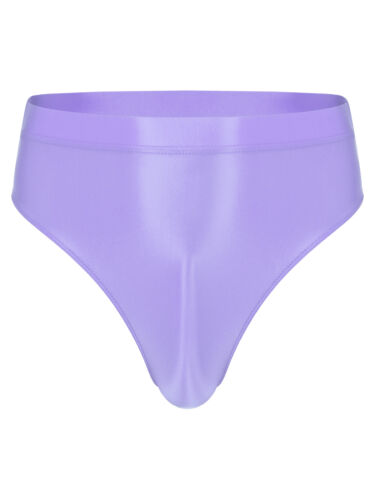 Calzoncillos de seda brillantes de cintura alta para hombre bolsa abultada baúles de baño ropa interior - Imagen 139 de 206