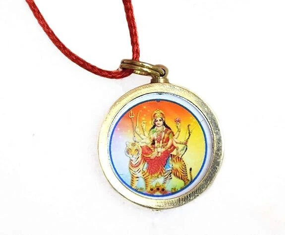 Durga pendant sale gold