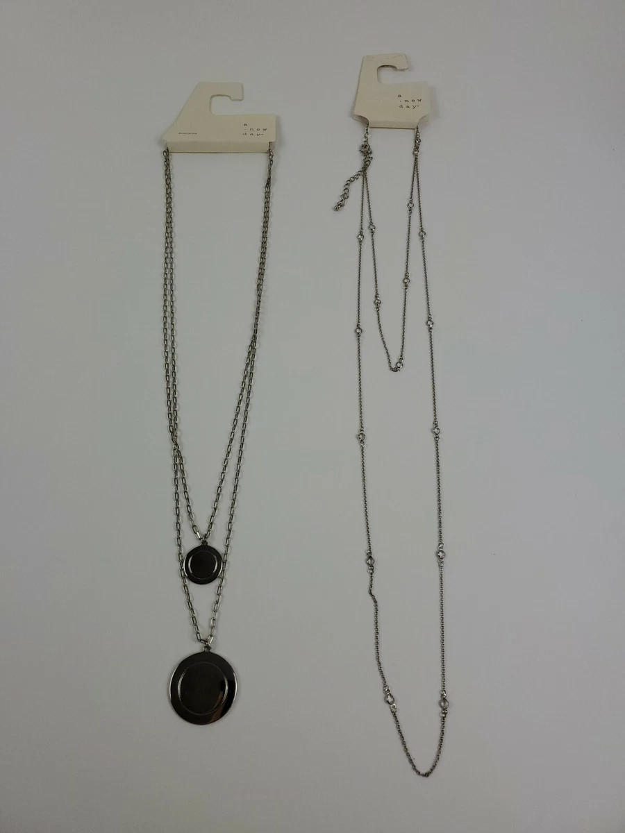 A New Day Jewelry 2 Necklaces New with tags Silver eBay