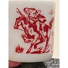 Vintage Davey Crockett Milk Glass Mug