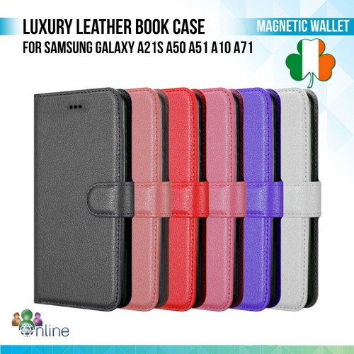 Luxury Leather Book Case Magnetic Wallet Cover For Samsung S20 S21 FE S24 Ultra - Afbeelding 1 van 6