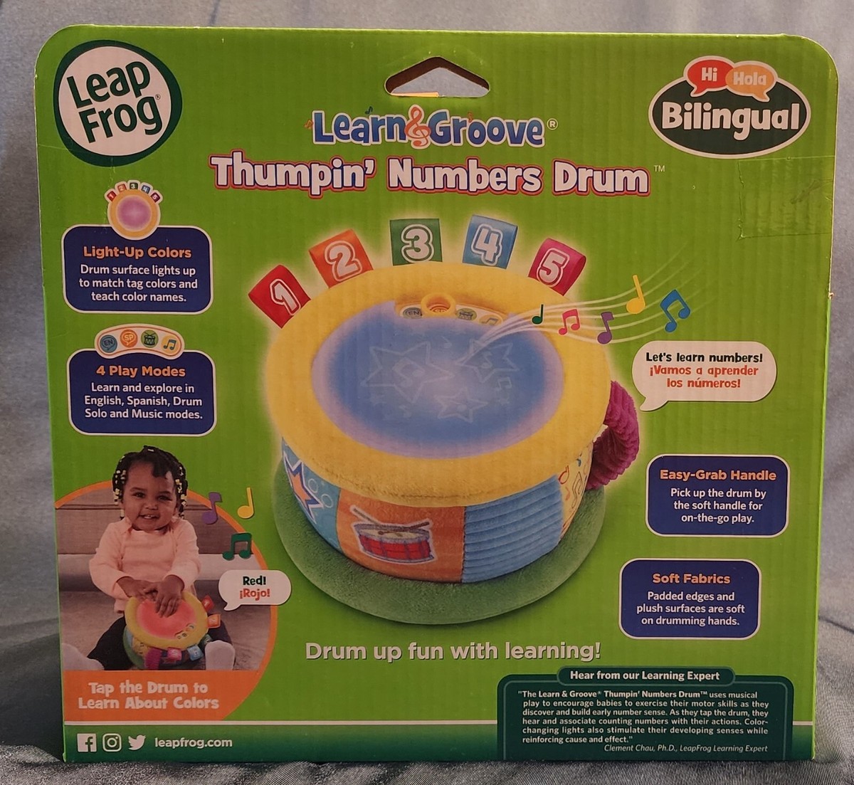 BRAND NEW Leap Frog Learn Groove Thumpin' Numbers Drum Learning Toy