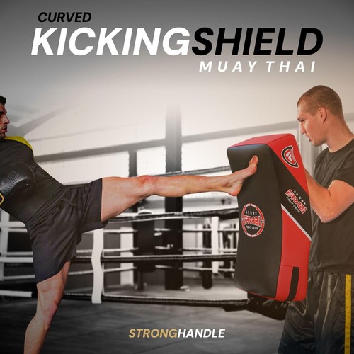 Kick Shield Pad — Farabi Sports Kick Pads Strike Kick Boxing MMA Thai Kick Pads - Picture 4 of 42