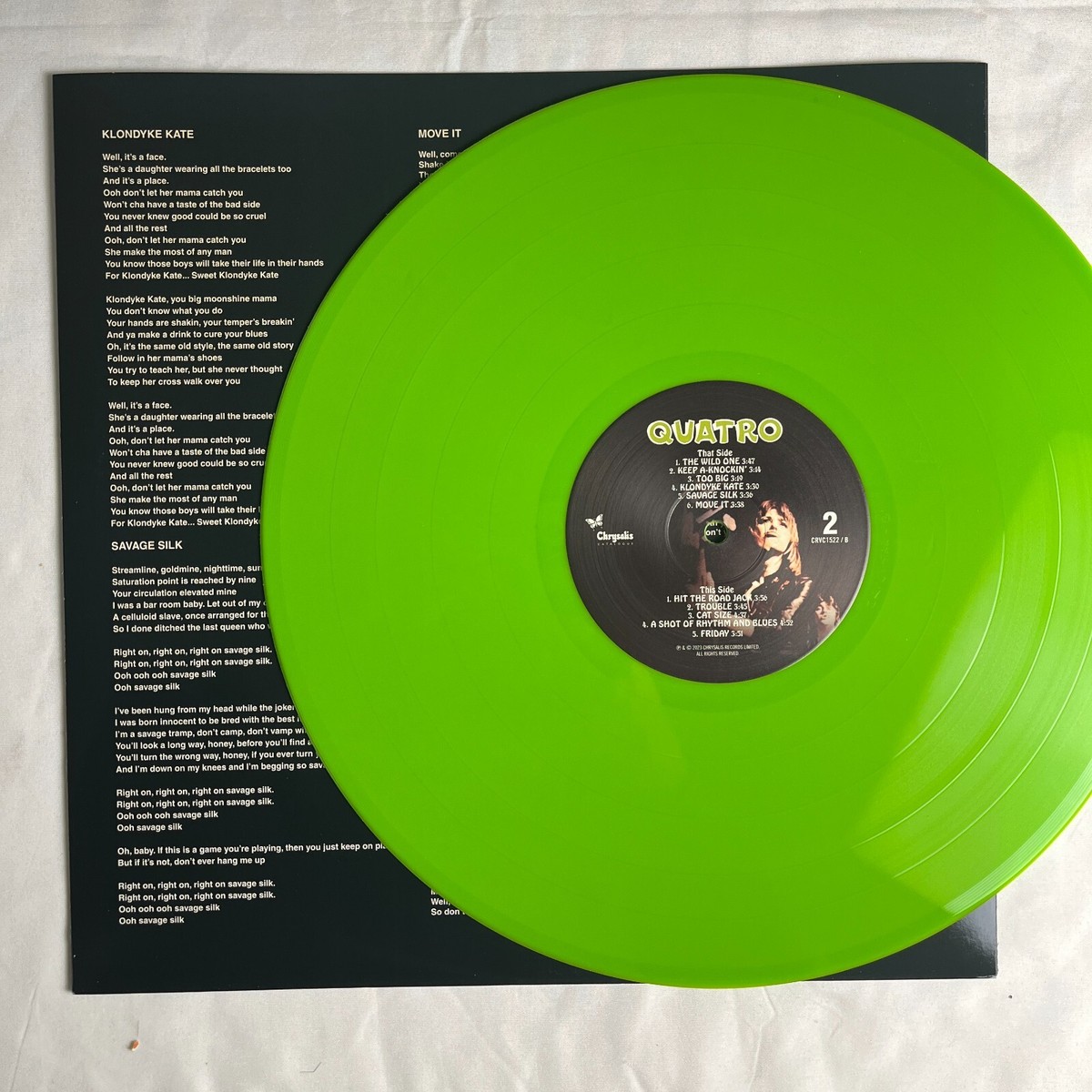 その他 2LP Suzi Quatro Quatro CRVC15222 Chrysalis Catalogue /00660 SUZI QUATRO Quatro 2023 RSD Green Vinyl 2xLP Chrysalis