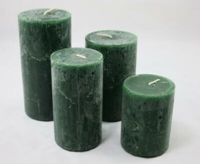 Kerze Rustic Sophia Farbe jägergrün 89, Kerzen Wenzel