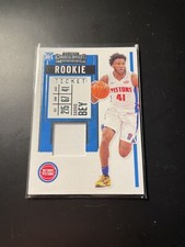 2020-21 Panini Contenders Basketball Rookie Ticket Jersey Patch Saddiq Bey White