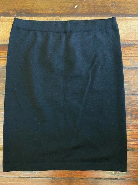 Suéter Negro Tejido Hasta la Rodilla WOLFORD Falda Talla PEQUEÑA