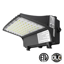 Full Cut-Off LED Wall Pack Light 80/100/120W Tunable w/photocell 5000K 135Lm/w