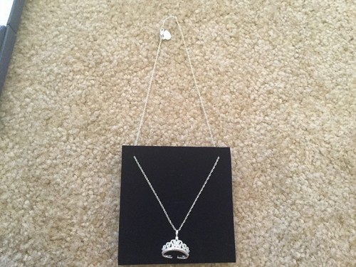 Collana Ciondolo Diamonesk Bradford Exchange Royal Tiara Nuova con scatola - Foto 4 di 5