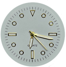 Watch Dial Hour SILVER GOLD BLACK Metal Markers Numbers Numerals triangle round