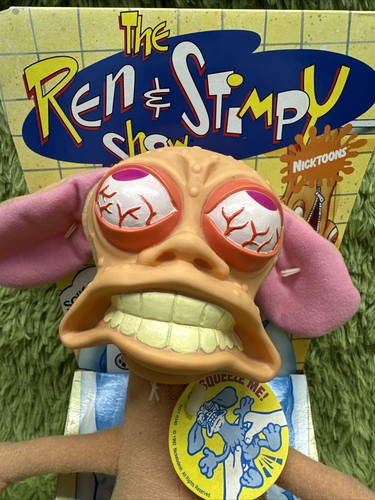 Vintage NIB REN & STIMPY Ren Hoek 10" Plush Toy Rude Toot Sounds Collectible - Picture 4 of 8
