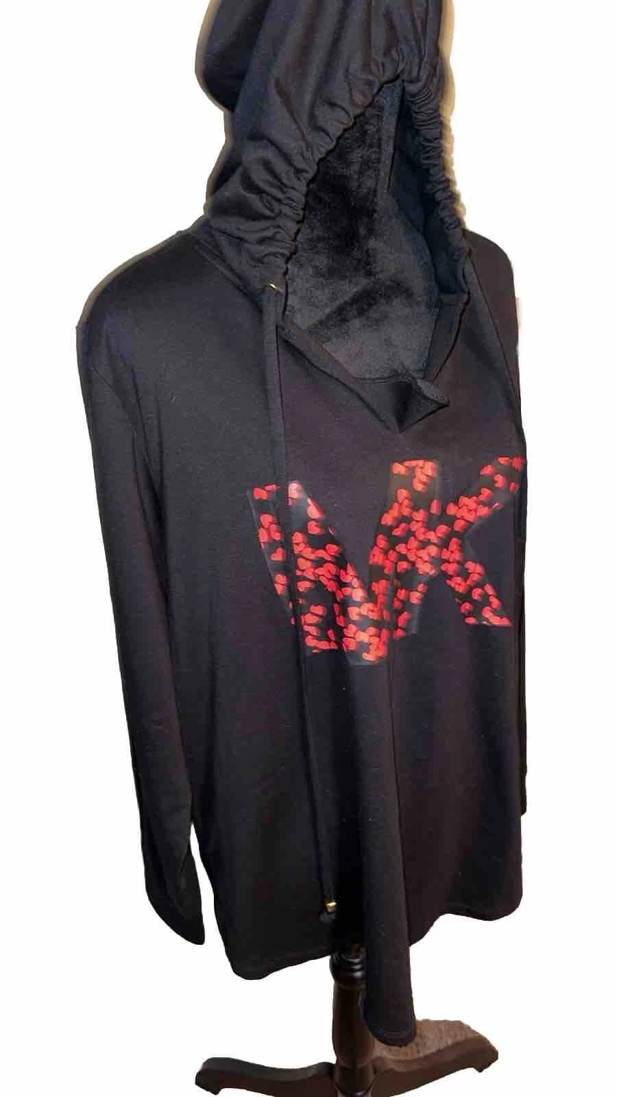 Top a tunica con cappuccio da donna Michael Kors con cappuccio con cuori