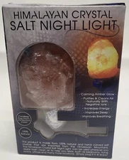 Himalayan Crystal Salt Night Light By Creative Concepts  USA