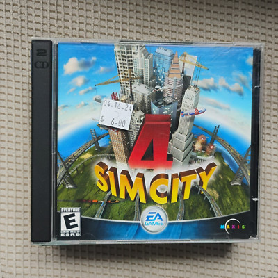 SimCity 4 (PC, 2003, EA Games, Maxis) 2 Disc Jewel Case
