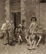 Antique Engraving "Portrait of the Serjeant" photogravure late 1800s Make Offer