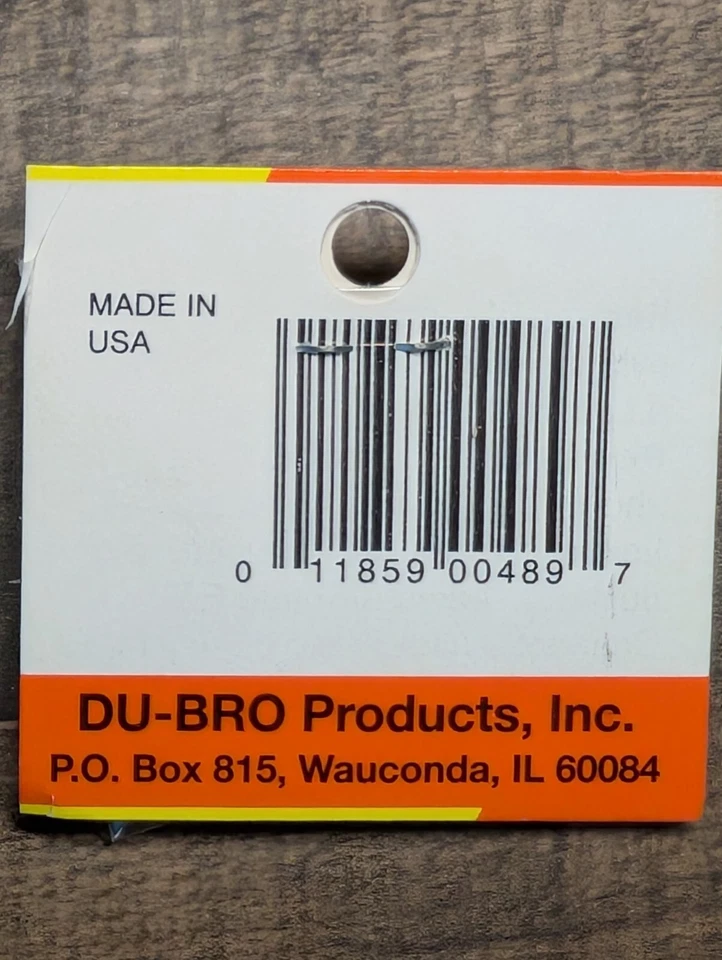 Du-Bro Heavy Duty E/Z Connector With Re-usable And Permanent Mount Nut #489 - Image 2 of 2