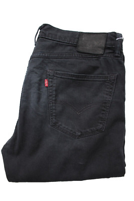 Levi's 504 Jeans Hose Straight Leg Herren W36 L34 Schwarz LEVH133